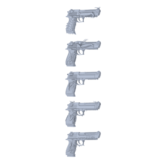 MRY-SFW LYGS344 Alien Bug Totem Series - 5-Piece Custom Pistol Set Modified with Full Bionic/Bug Limb Elements