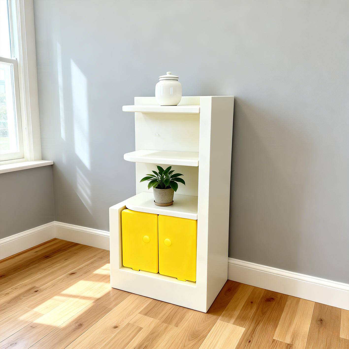 RHF12244 Corner Cabinet Bookcase 3D printing DIY miniature scenes dollhouses creative ornaments desktop scenes and miniature models for BJD and OB dolls corner cabinet bookcase