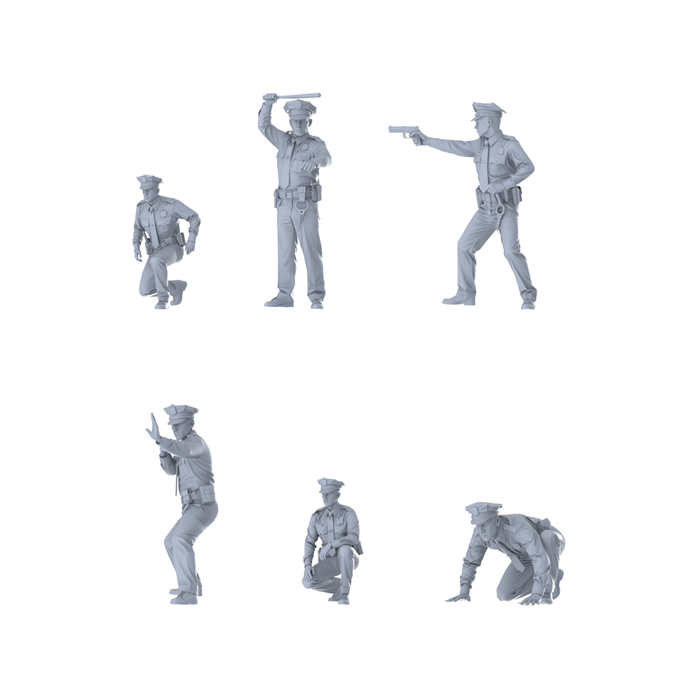 MRY-SFW LYGR395 Modern Alabama State Police Six-Person Battle Move