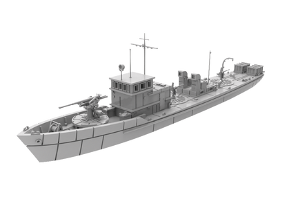RHWS003 IJN Type 5 Wooden Submarine Chaser Water line