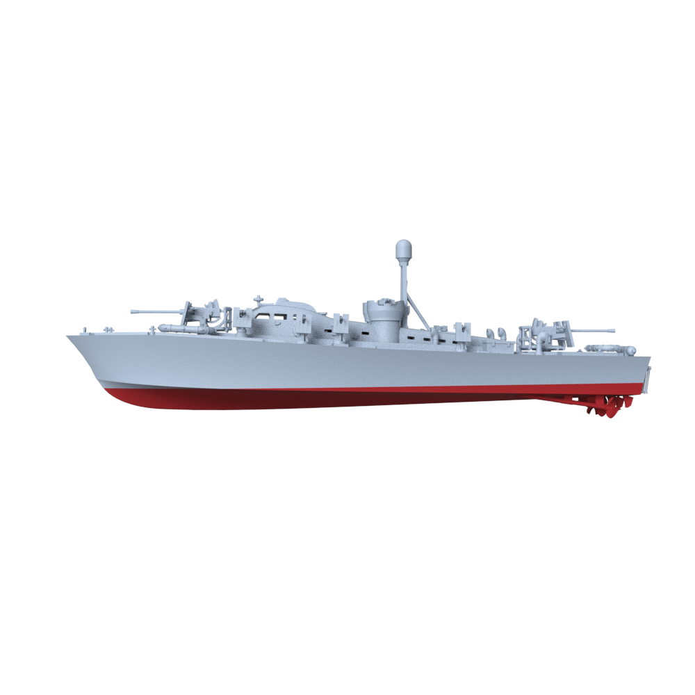 SSMODEL 762S Military Model Kit USS Elco 77-Foot PT Boa PT-59 Full Hull