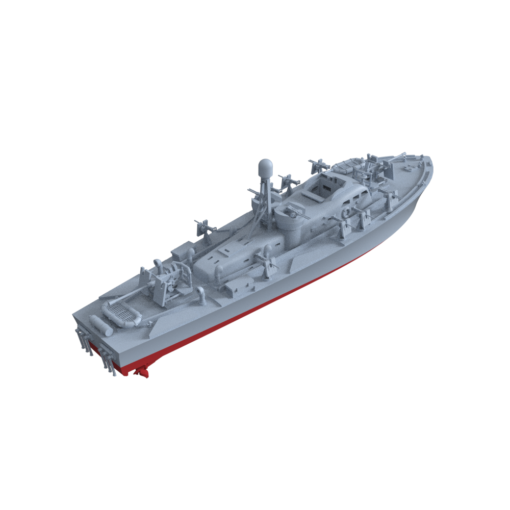 SSMODEL 762S Military Model Kit USS Elco 77-Foot PT Boa PT-59 Full Hull