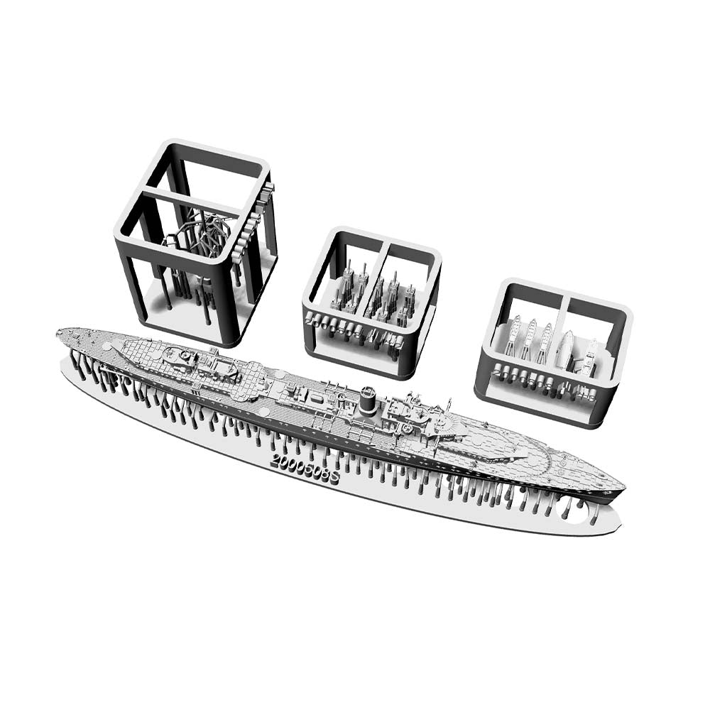 German Emden Light Cruiser Full Hull MRY-SFW SSC508S Military Warship Model Kit