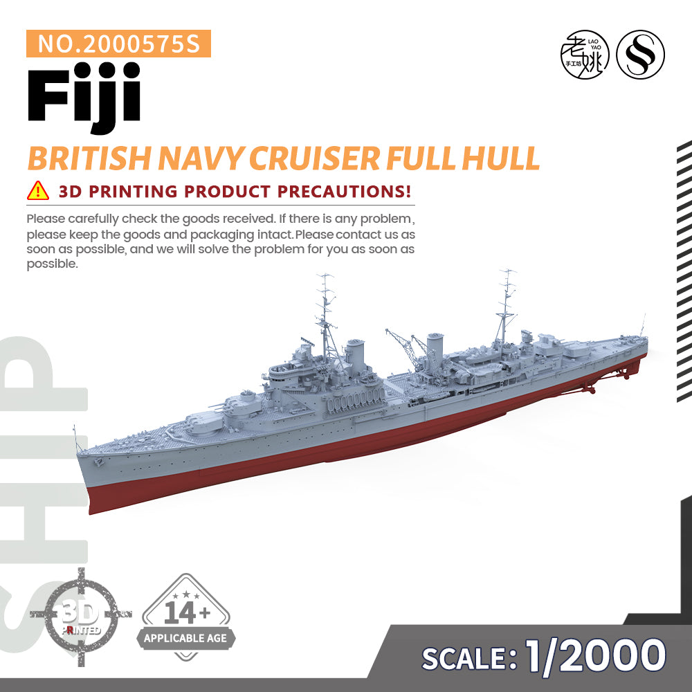 SSMODEL 575S Military Warship Model Kit HMS Fiji Cruiser