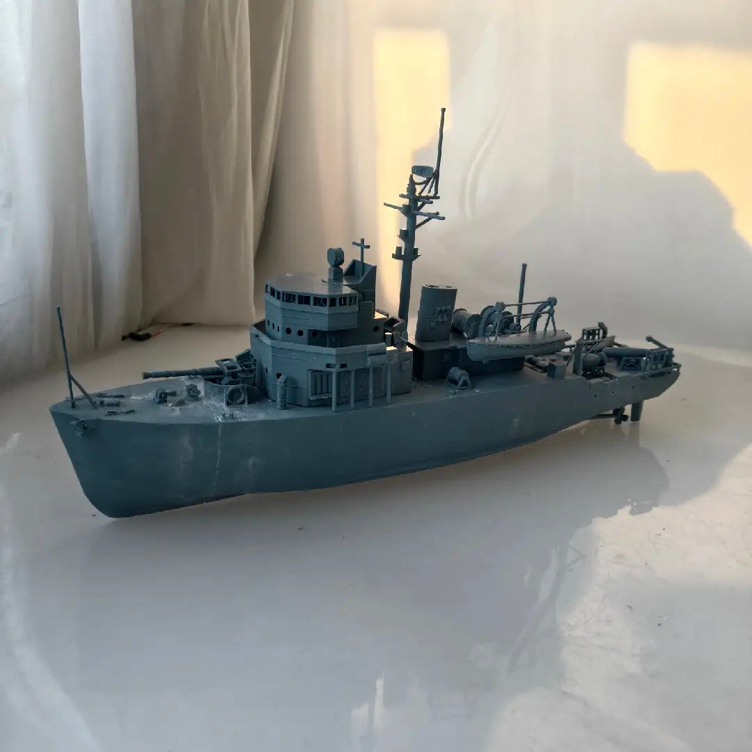 SSC160 Military Model  USS Aggressive CLass Minesweeper Water Line