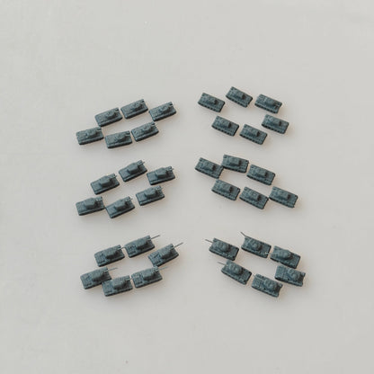 MRY-SFW SSZH002 1/700 Soviet Steel Giants: Complete KV Heavy Tank Collection (7 Models) — L-11 to KV-85 KV-1 Variants + KV-2 + KV-85 Resin Model Kit Unassembled Unpainted