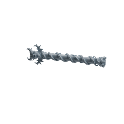 MRY-SFW LYGS420 Spiked Decorative Long Handle Weapon Modern Model 4 pcs