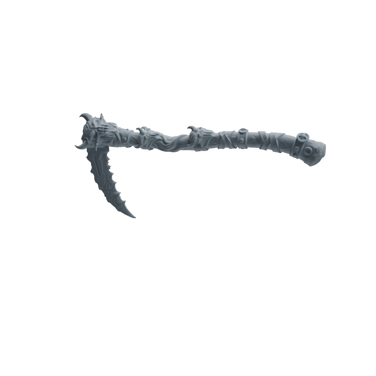 MRY-SFW LYGS421 Spiked Scythe and Axe Weapon Modern Model 4 pcs
