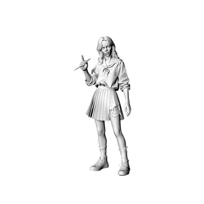 MRY-SFW LYGR319 3D Printed Post-Apocalyptic Campus Zombies 5PCS Miniature for Painting