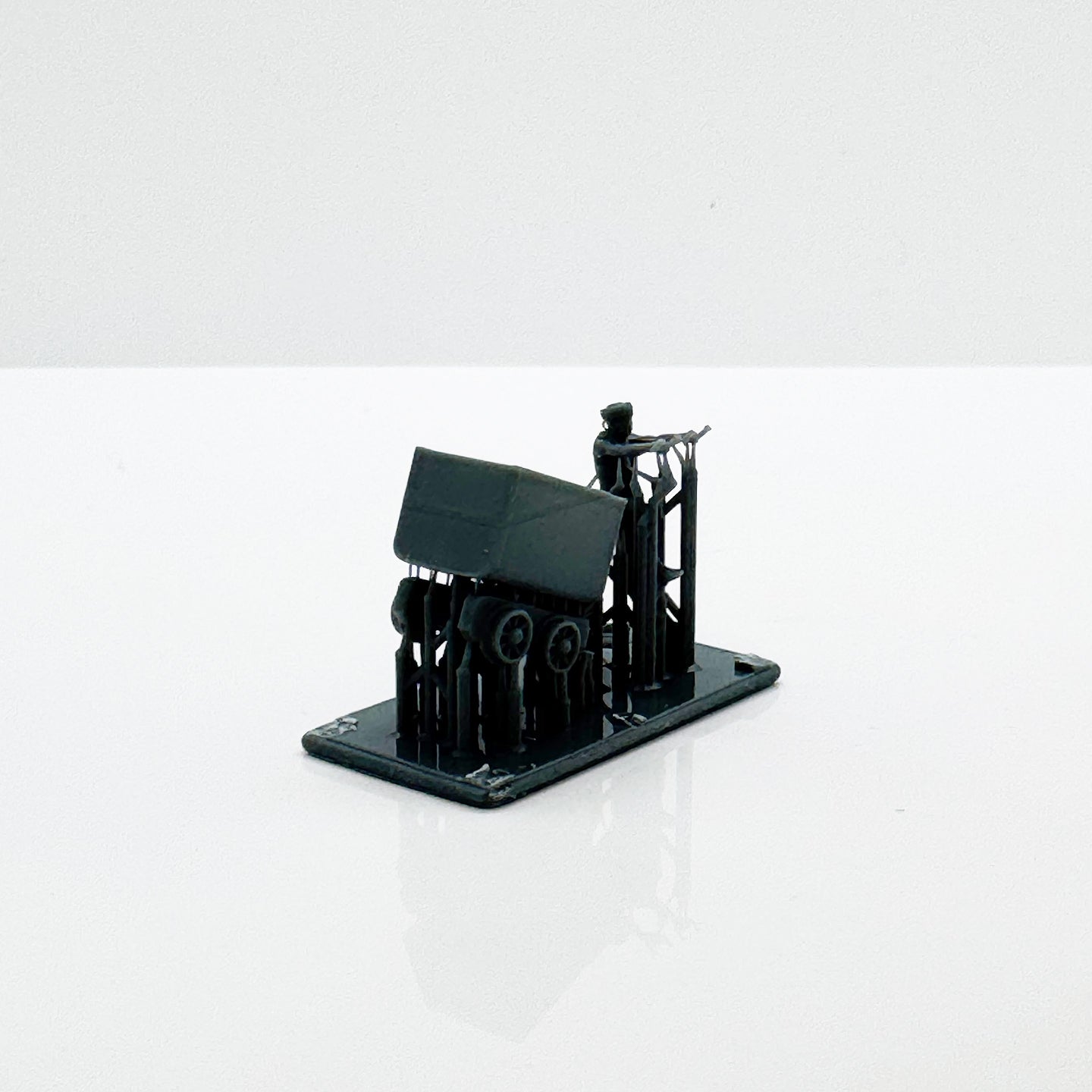 Yao's Studio LYTS105 3D Printed Miniature Train Model Ore Cart Figure Scene Set