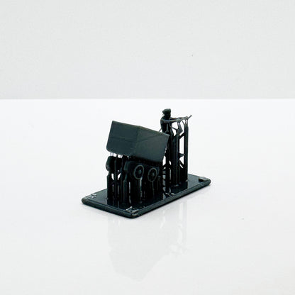 Yao's Studio LYTS105 3D Printed Miniature Train Model Ore Cart Figure Scene Set
