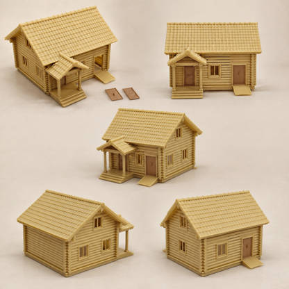 RHF0427 Farm Spire Cabin Desktop Ornament Sand Table Archite – LCD 3D printed resin model kit, image 2