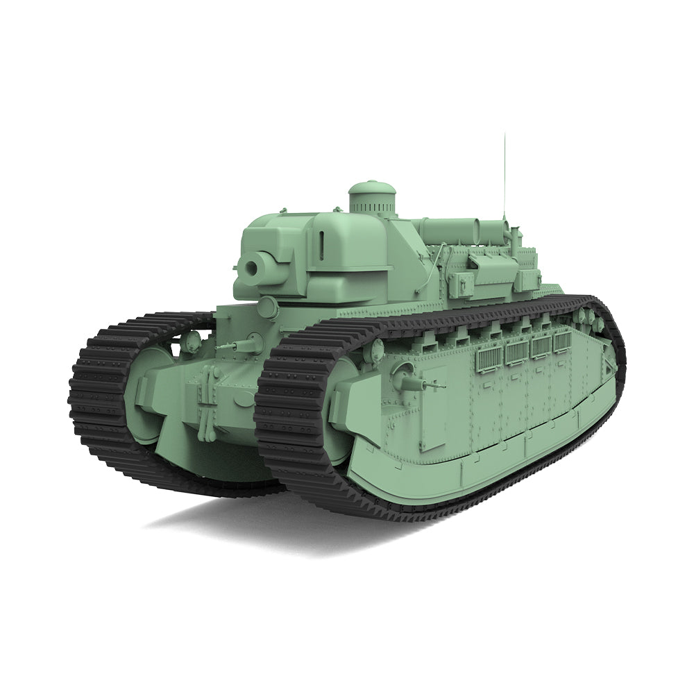 SSMODEL 669D Finished Painted15mm WarGaming Military Model Kit France FCM 2C bis Heavy Tank