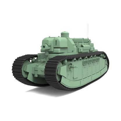 SSMODEL 669D Finished Painted15mm WarGaming Military Model Kit France FCM 2C bis Heavy Tank