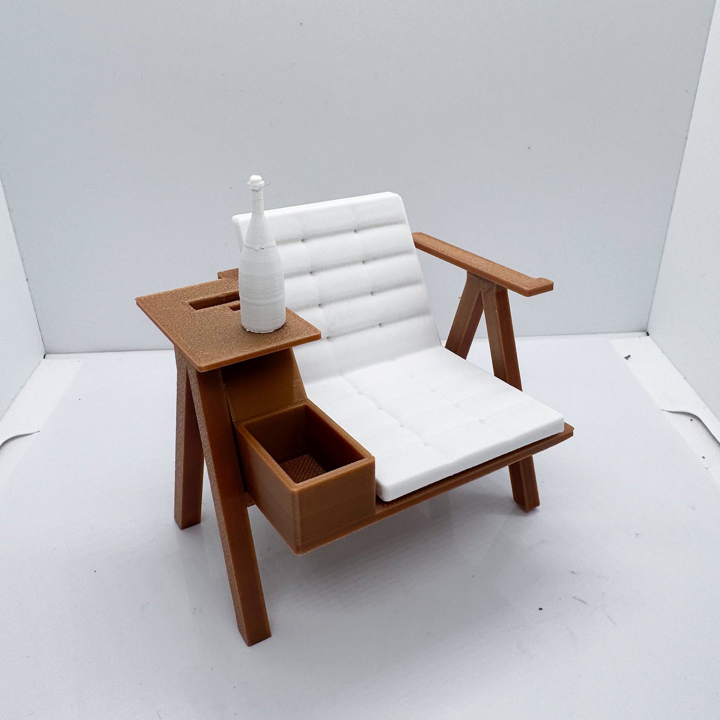 RHF12215 Reading Chair Ornament Model 3D-Printed Dollhouse Desktop Scene OB Doll BJD Original Miniature Furniture