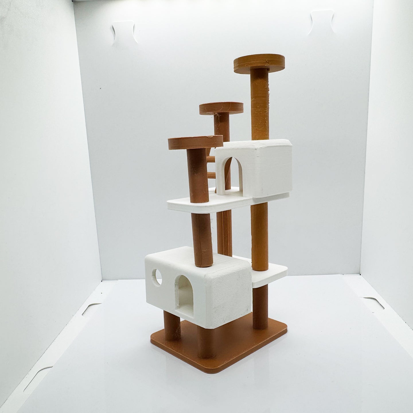 RHF12202 Miniature Cat Climbing Frame Cat Toy Set Dollhouse