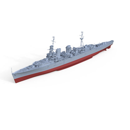 SSMODEL 561S Military Warship Model Kit HMS Hawkins Cruiser