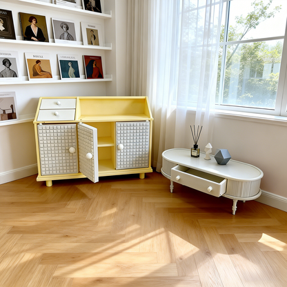 RHF240 Tea Cabinet Coffee Table 3D printing DIY miniature scenes dollhouses creative ornaments desktop scenes and miniature models for BJD and OB dolls tea cabinet coffee table