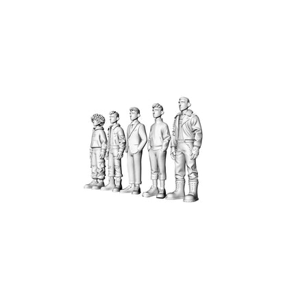 Yao's Studio LYTR069 High Detail Modern Male Character Figures, Unpainted Resin 3D Print Models for Hobbyists 1set