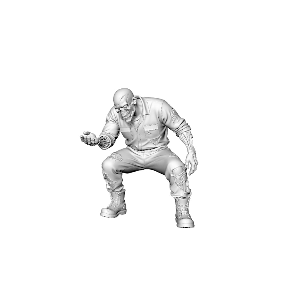 MRY-SFW LYGR329 3D Printed Apocalypse Survivor Zombies Set - Backpacker & Armed Survivor Miniature Model Kit
