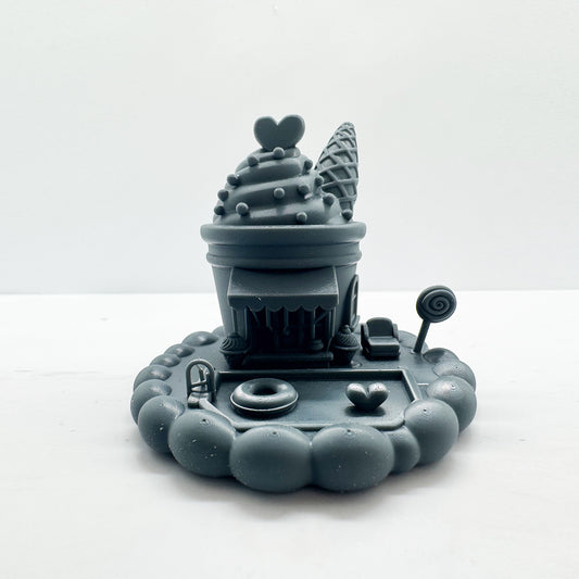 LYTS186 Fairy Tale Mushroom House Miniature Model - 3D Printed Diorama Scenery Ornament