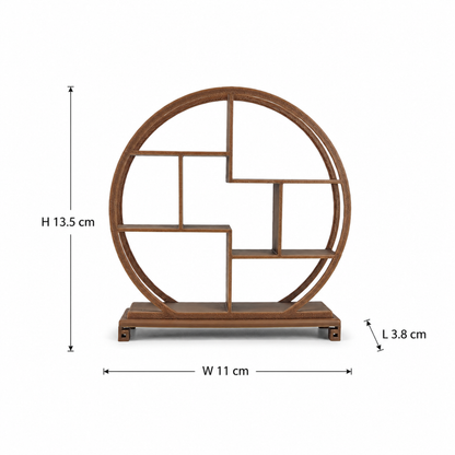 RHF0464 Ancient-style New Chinese Cabinet Miniature antique shelf, new Chinese-style dollhouse decoration, Chinese-style mini storage rack