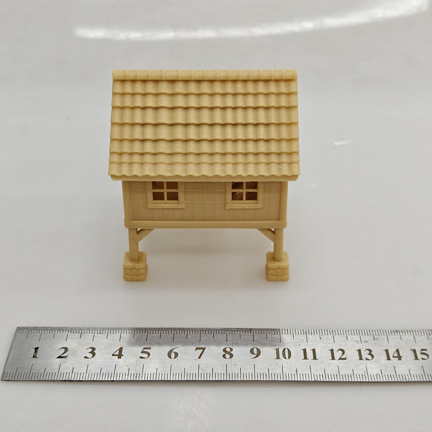RHF0437 Elevated wooden house Desktop Ornament Sand Table Architecture Architectural Model Miniature House Small-scale Landscaping
