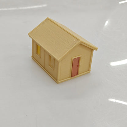 RHF0420 Farm-style workshop with door Desktop Ornament Sand Table Architecture Architectural Model Miniature House Small-scale Landscaping