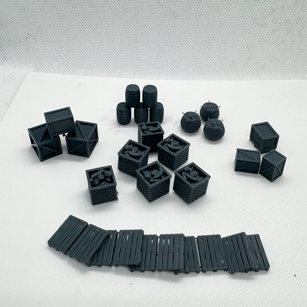 Yao's Studio LYTS055 Miniature Scene Market Items 3D Model Railway Train Scenery