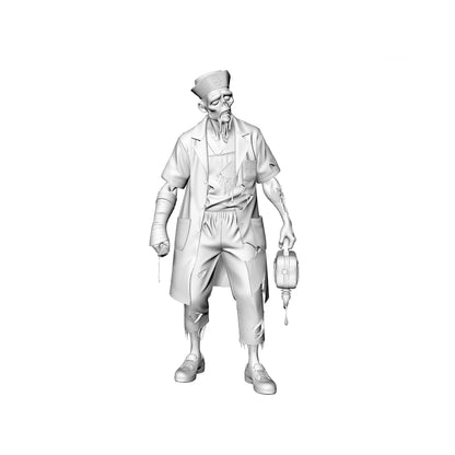 MRY-SFW LYGR307 3D Printed Bio-Mutant Zombie Miniatures, Post-Apocalyptic Experiment Undead Figures for Tabletop Games & Dioramas