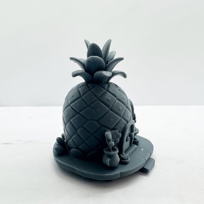 LYTS188 Pineapple House Miniature Model - 3D Printed Fairy Tale Diorama Decor Ornament