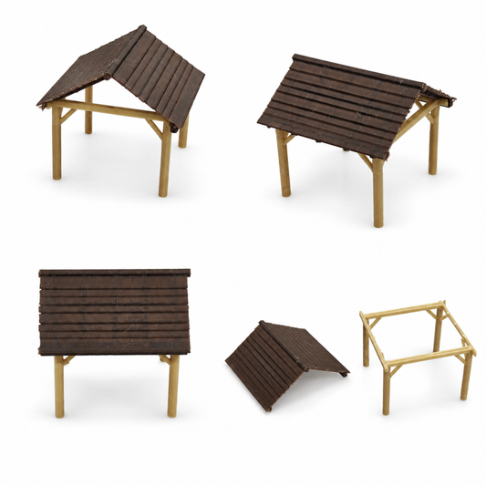 RHF0422 Farm-style Sunshade Canopy Desktop Ornament Sand Tab – LCD 3D printed resin model kit, image 1