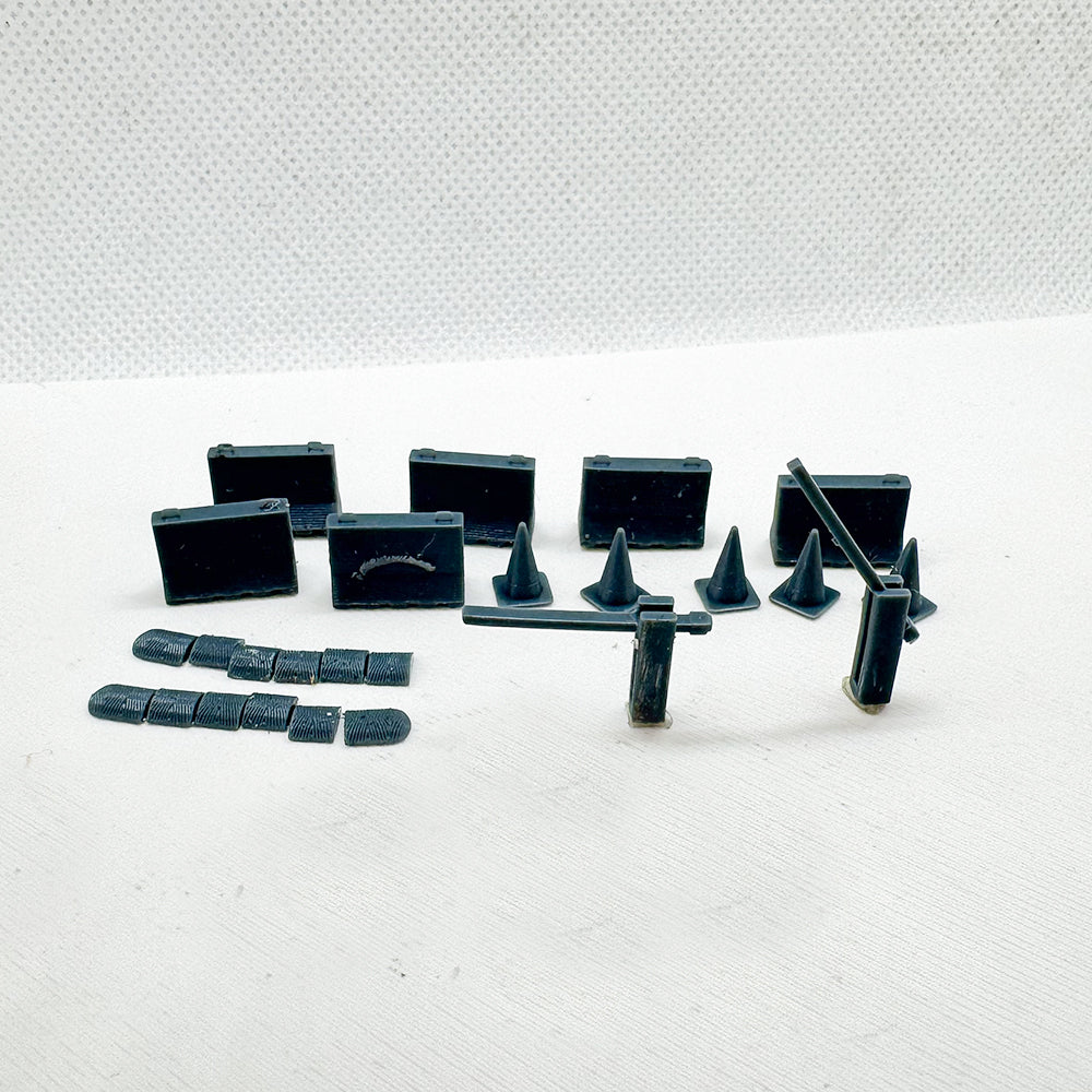 Yao's Studio LYTS076 Diorama 3D Railway Train Scene Modern Barrier Toll Station