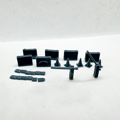 Yao's Studio LYTS076 Diorama 3D Railway Train Scene Modern Barrier Toll Station