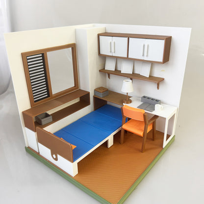 RHF121019 Writing Bedroom 3D Printing DIY Miniature Scenes Dollhouse Frame Creative Decorations Desktop Scenarios Mini Models BJD OB Doll