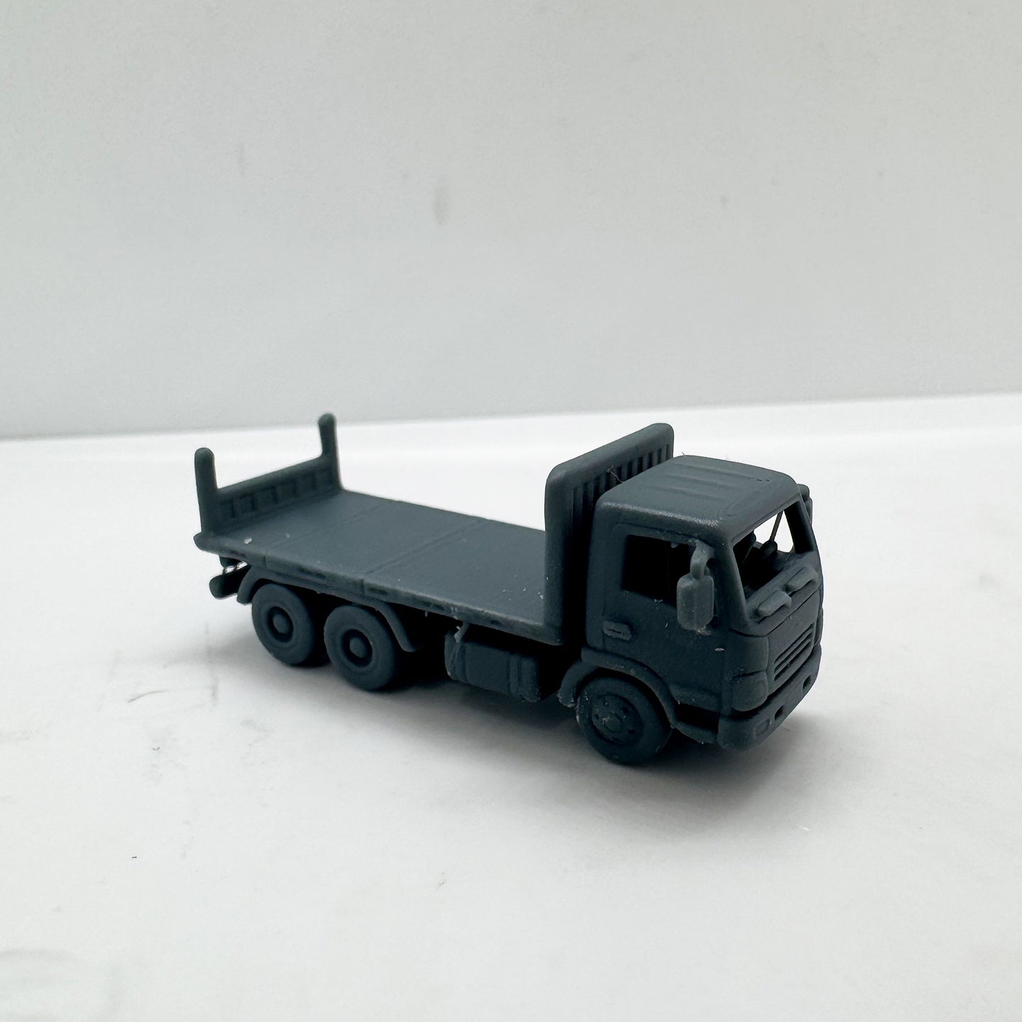 LYTS157 3D Printed Flatbed Truck - Cargo Truck Miniature Model for Dioramas Collection Displays