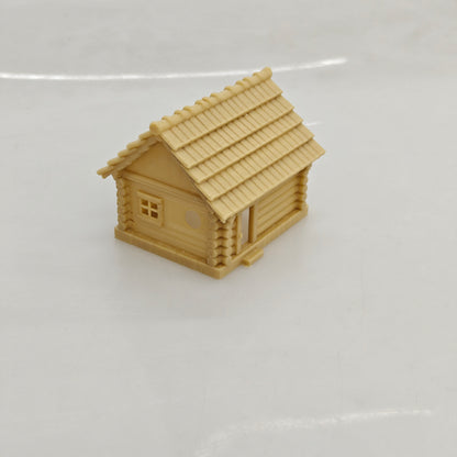 RHF0426 Farm-style bird-keeping wooden house with round windows Desktop Ornament Sand Table Architecture Architectural Model Miniature House Small-scale Landscaping