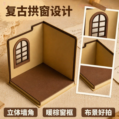 RHF0393 Minimalist Miniature Scene House Frame, Single-Side  – LCD 3D printed resin model kit, image 1