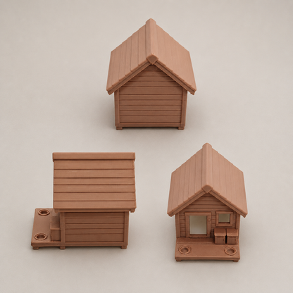 RHF0423 Farm Dog House Desktop Ornament Sand Table Architecture Architectural Model Miniature House Small-scale Landscaping