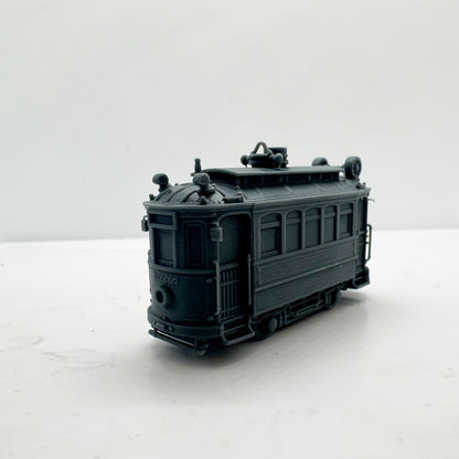 LYTS181 3D Printed Vintage Tram Miniature Model - Train Diorama Highly Detailed Ornament