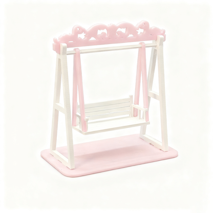 LYTP121030 1/12 Garden Swing 3D Printing DIY Miniature Scenes, Dollhouses, Creative Ornaments, Desktop Displays, Mini Models, 1/12 Scale, BJD OB Dolls