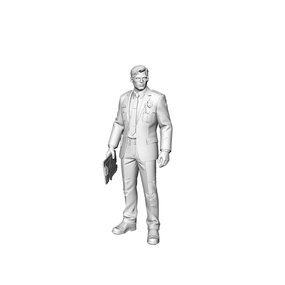 MRY-SFW LYGR324 3D Printed Post-Apocalyptic Police Station Survivors Set POLICE Style Wargame Miniatures