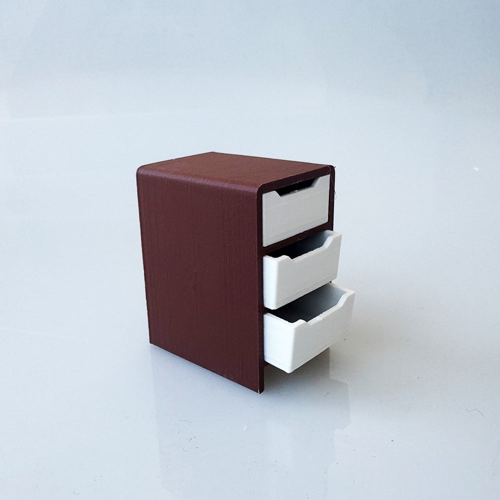 RHF12206 3 Drawer Cabine  Dollhouse Miniature 3D Printed
