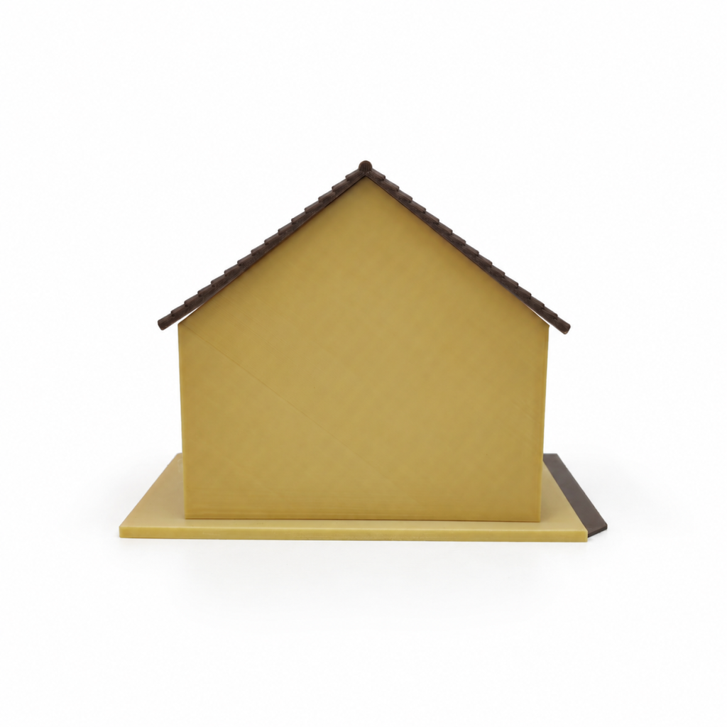 RHF0400 Miniature European Dessert Storefront Base, Open-Side Empty Room for Dollhouse Desktop Ornament Creative DIY Hut Dollhouse Background House Model Home Background Miniature Model
