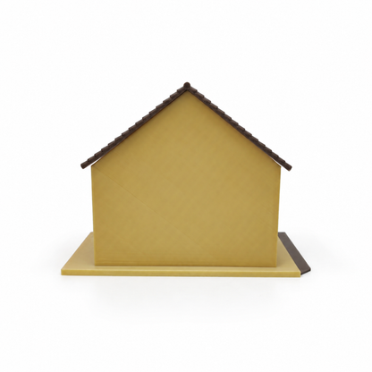 RHF0400 Miniature European Dessert Storefront Base, Open-Side Empty Room for Dollhouse Desktop Ornament Creative DIY Hut Dollhouse Background House Model Home Background Miniature Model