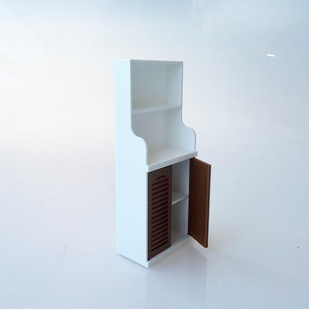 RHF12208  Double Door Bookshelf  Dollhouse Miniature 3D Printed