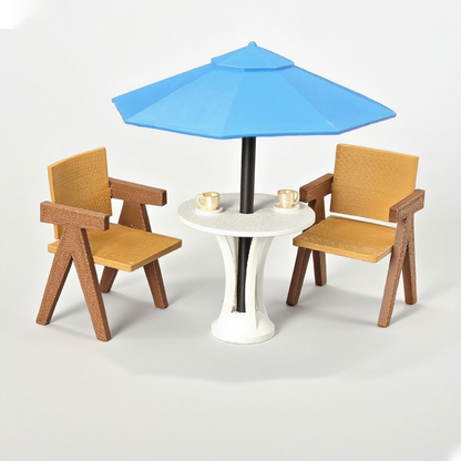 LYTP12217 1/12 Patio Table Miniature Dollhouse Scene 1:12 Scale