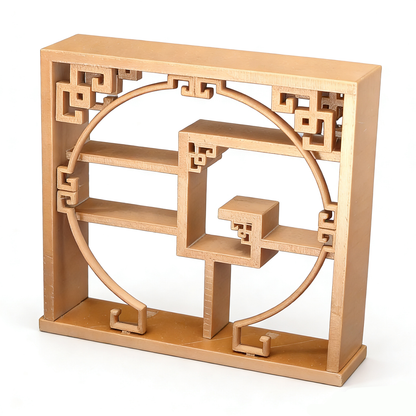 RHF230 Ancient-Style Display Curio Shelf 3D Printing DIY Miniature Scenes Dollhouse Creative Ornaments Desktop Scenes Mini Models BJD & OB Dolls Ancient-Style Display Curio Shelf
