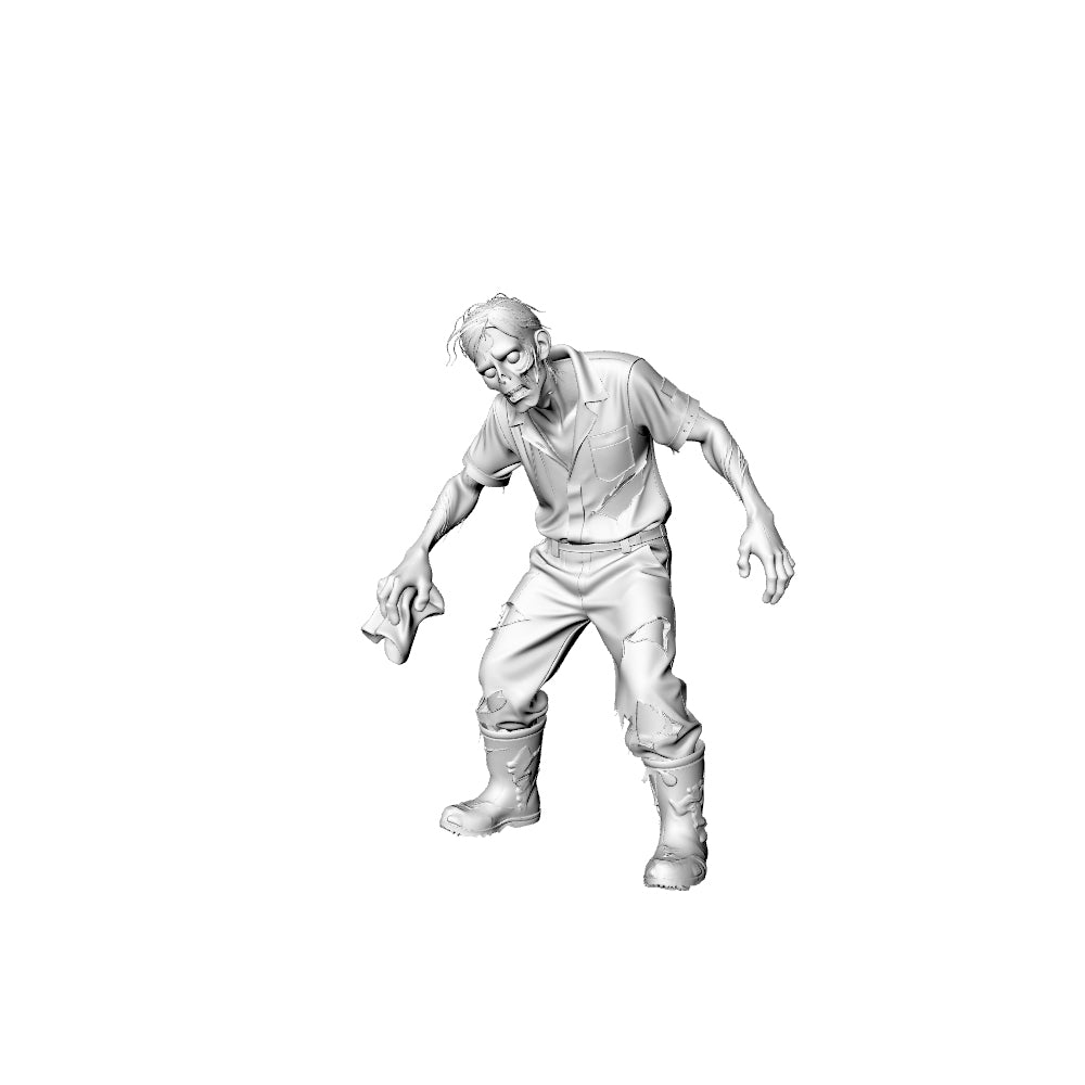 MRY-SFW LYGR312 3D Printed Gas Station & Mechanic Zombies Set ¡§C Attendant, Technician, Tire Worker, Car Wash, Storekeeper Model Kit