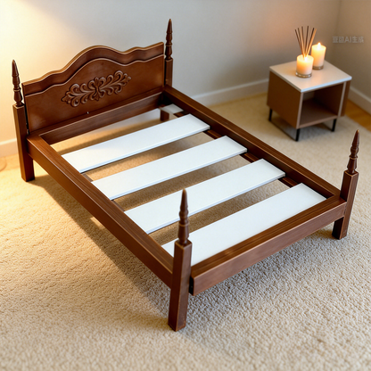RHF12245 Bed 3D printing DIY miniature scenes dollhouses creative ornaments desktop scenes and miniature models for BJD and OB dolls bed